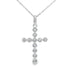 .15ct Diamond Cross Religious Pendant 14KT White Gold by Bids.com