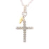 .15ct Diamond Cross Religious Pendant Sterling Silver by Bids.com
