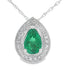 .41ct Emerald Diamond Fashion Pendants 10KT White Gold by Bids.com