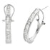 1.00ct Lab Grown Diamond Hoop Earrings 14KT White Gold by Bids.com