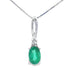 .25ct Emerald Diamond Fashion Pendants 10KT White Gold by Bids.com