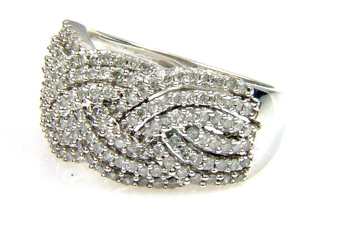 Natural 1.00ct Diamond Ring 10KT White Gold by Bids.com