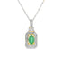 .57ct Emerald Diamond Fashion Pendants 14KT Yellow Gold by Bids.com