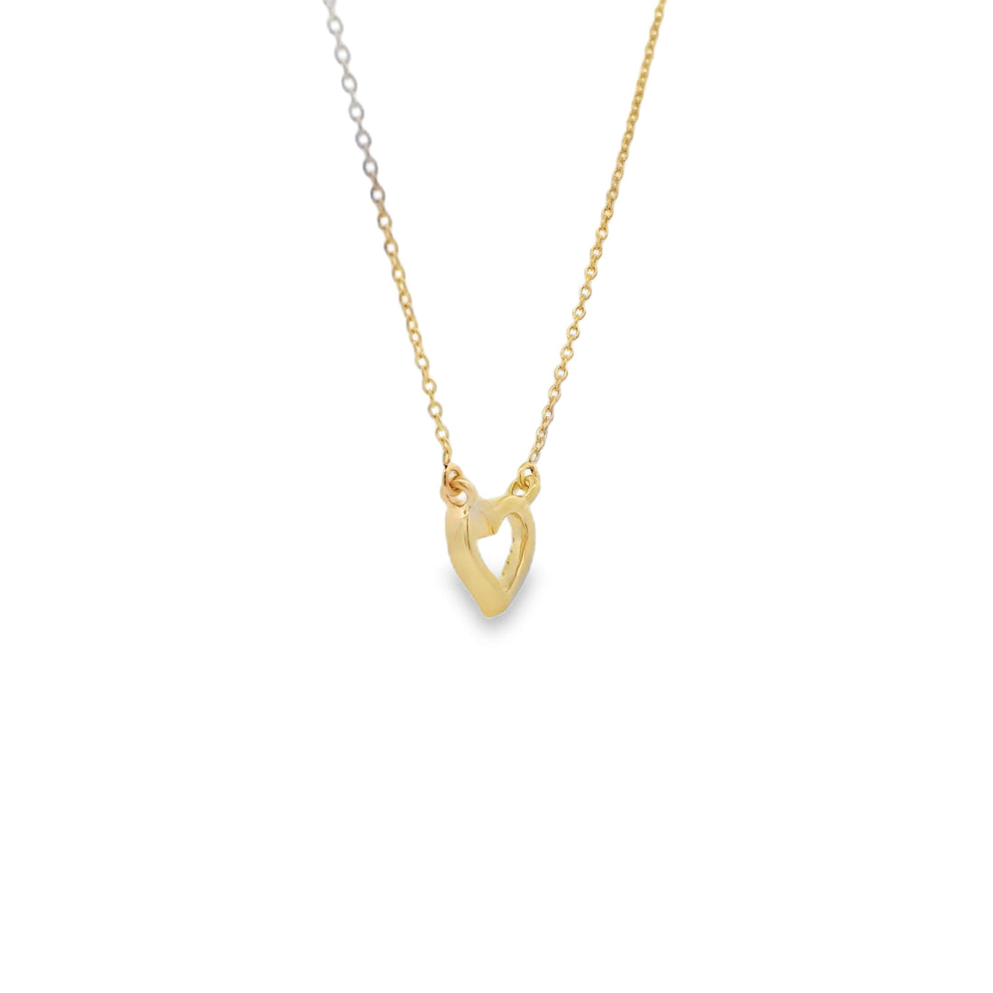 .03ct Diamond Heart Love Pendant 14KT Yellow Gold by Bids.com