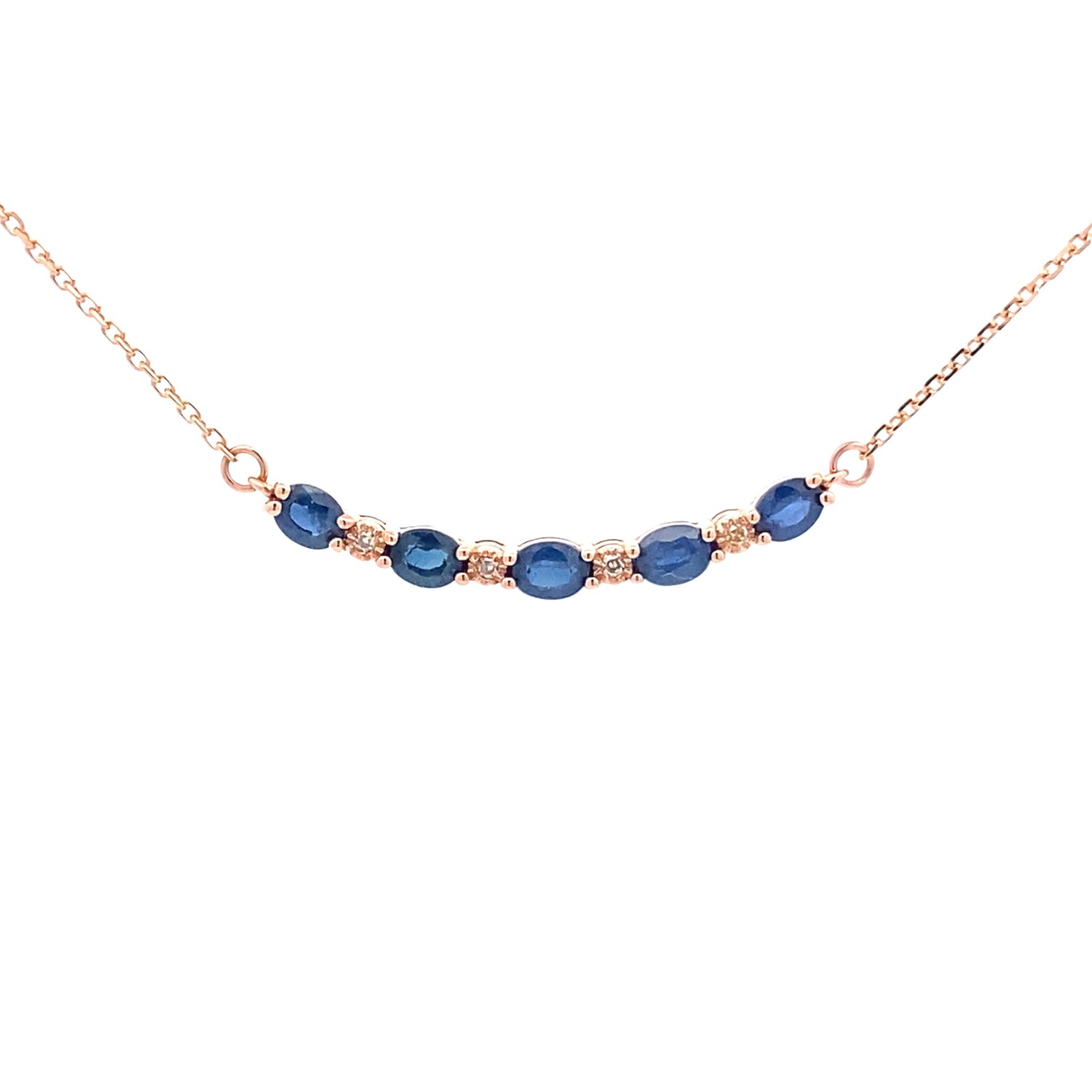 .73ct Sapphire Diamond Fashion Pendants 10KT Rose Gold by Bids.com