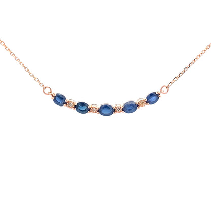 .73ct Sapphire Diamond Fashion Pendants 10KT Rose Gold by Bids.com