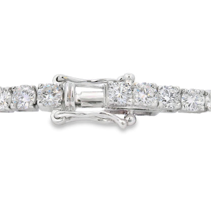 Lab Grown Diamond Tennis Bracelet Sterling Silver by Bids.com
