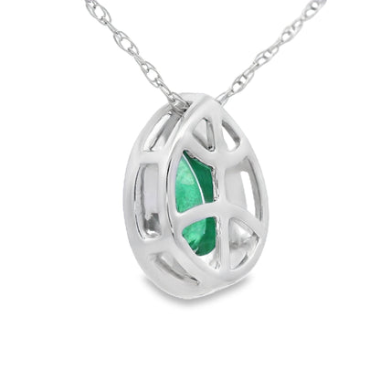 .41ct Emerald Diamond Fashion Pendants 10KT White Gold by Bids.com