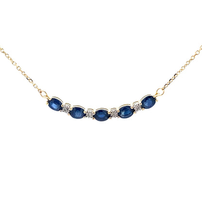 Sapphire Diamond Fashion Pendants 10KT Yellow Gold by Bids.com