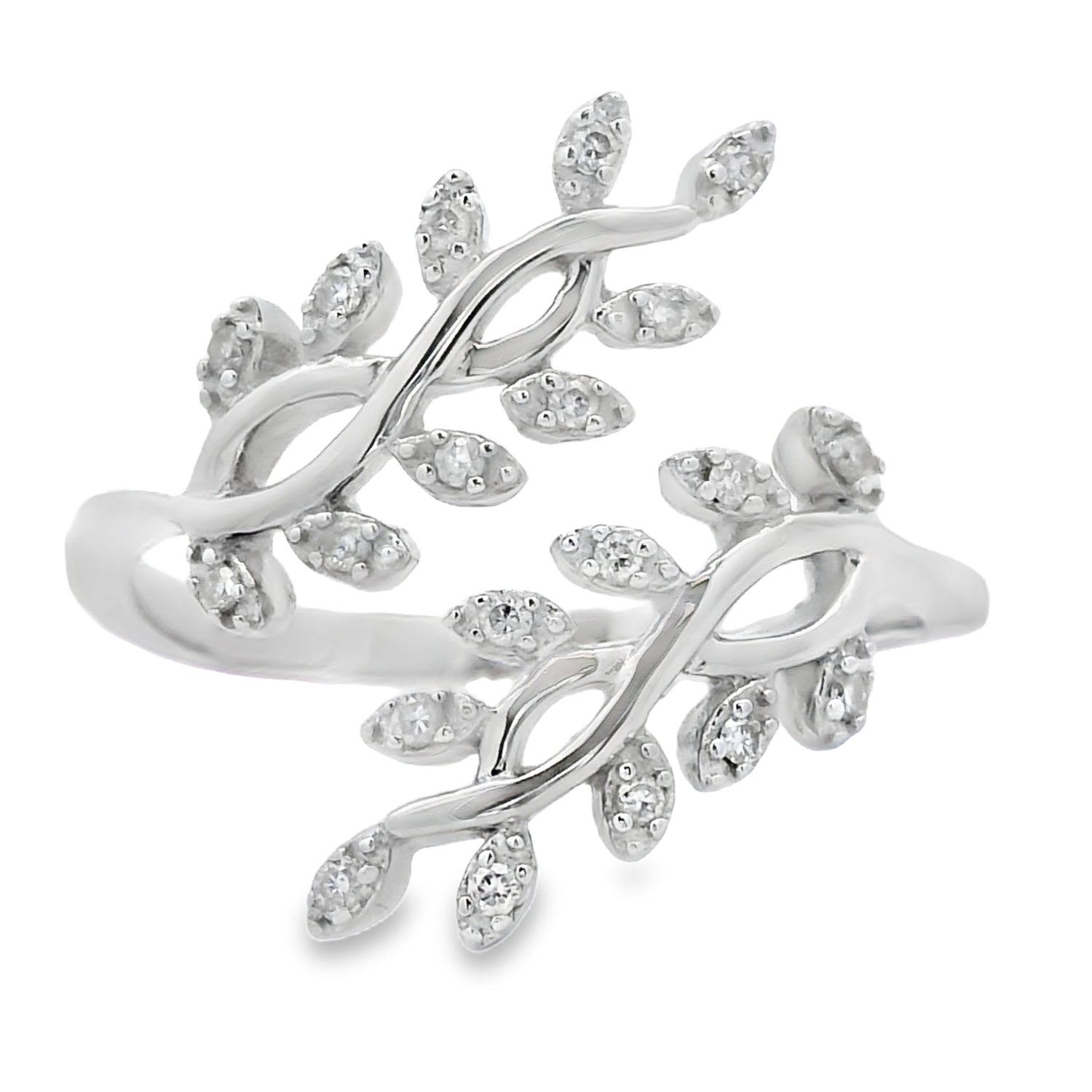 Genuine .10ct Diamond Ring Sterling Silver by Bids.com