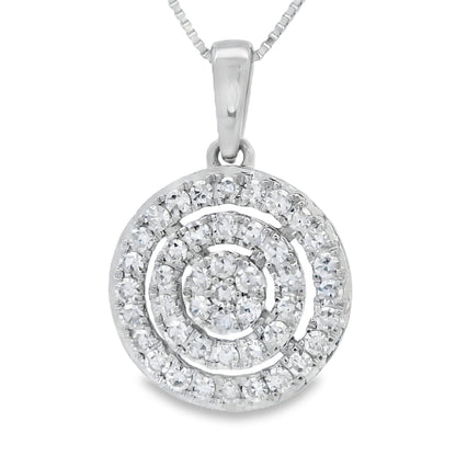Lab Grown Diamond Fashion Pendants 14KT White Gold by Bids.com