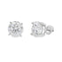 Natural 6.00ct Moissanite Stud Earrings Sterling Silver by Bids.com