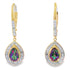 Mystic Fire Topaz Dangle Earrings 10KT Yellow Gold by Bids.com