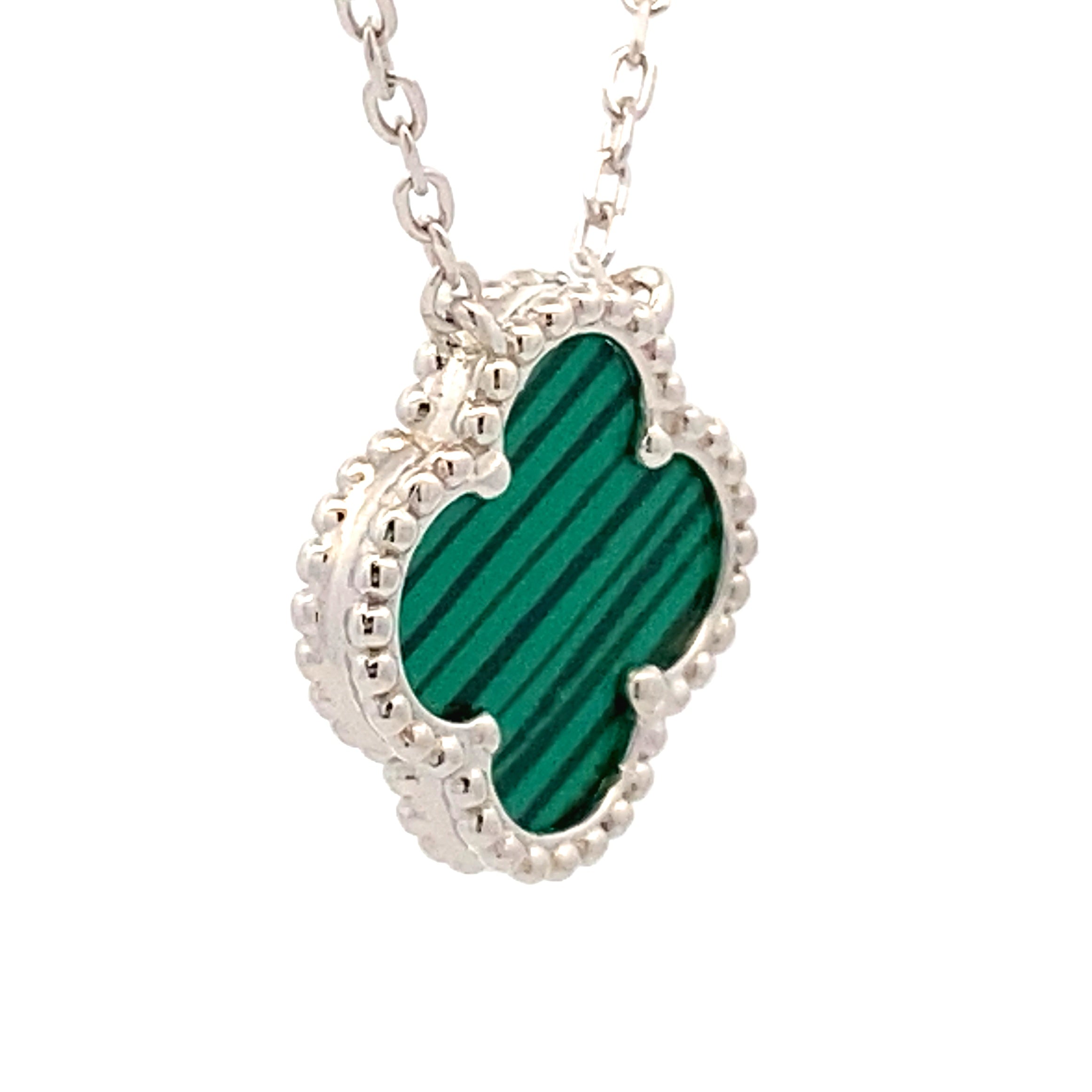 Natural Malachite Fashion Pendants Sterling Silver by Bids.com