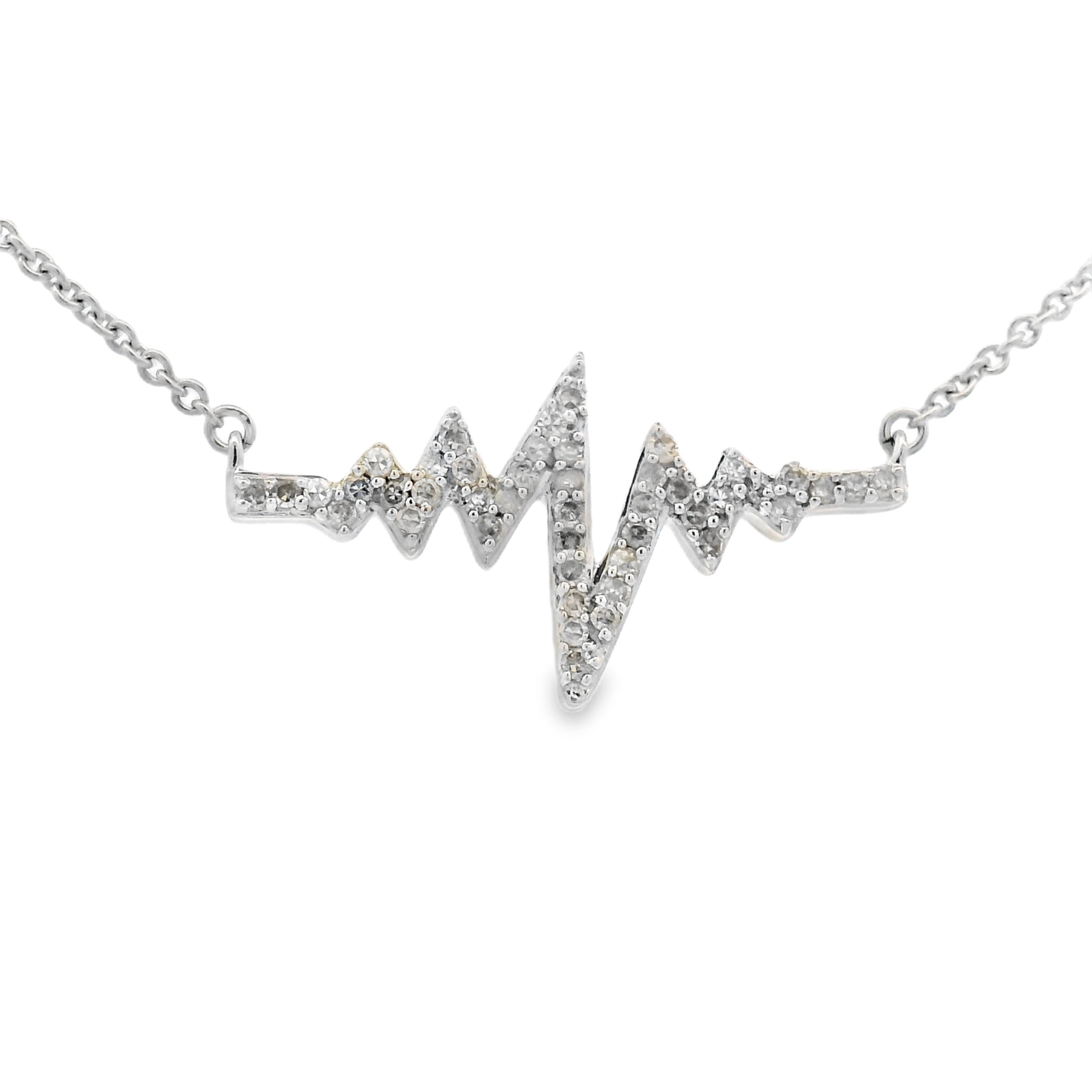 Genuine .17ct Diamond Fashion Pendants Sterling Silver by Bids.com