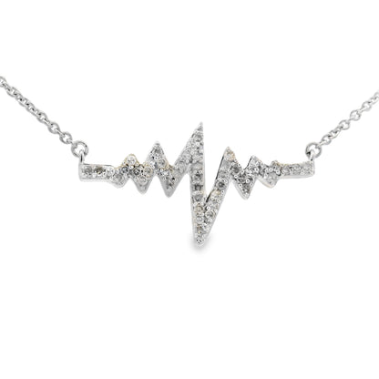 Genuine .17ct Diamond Fashion Pendants Sterling Silver by Bids.com