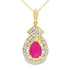 1.25ct Ruby Diamond Fashion Pendants 14KT Yellow Gold by Bids.com