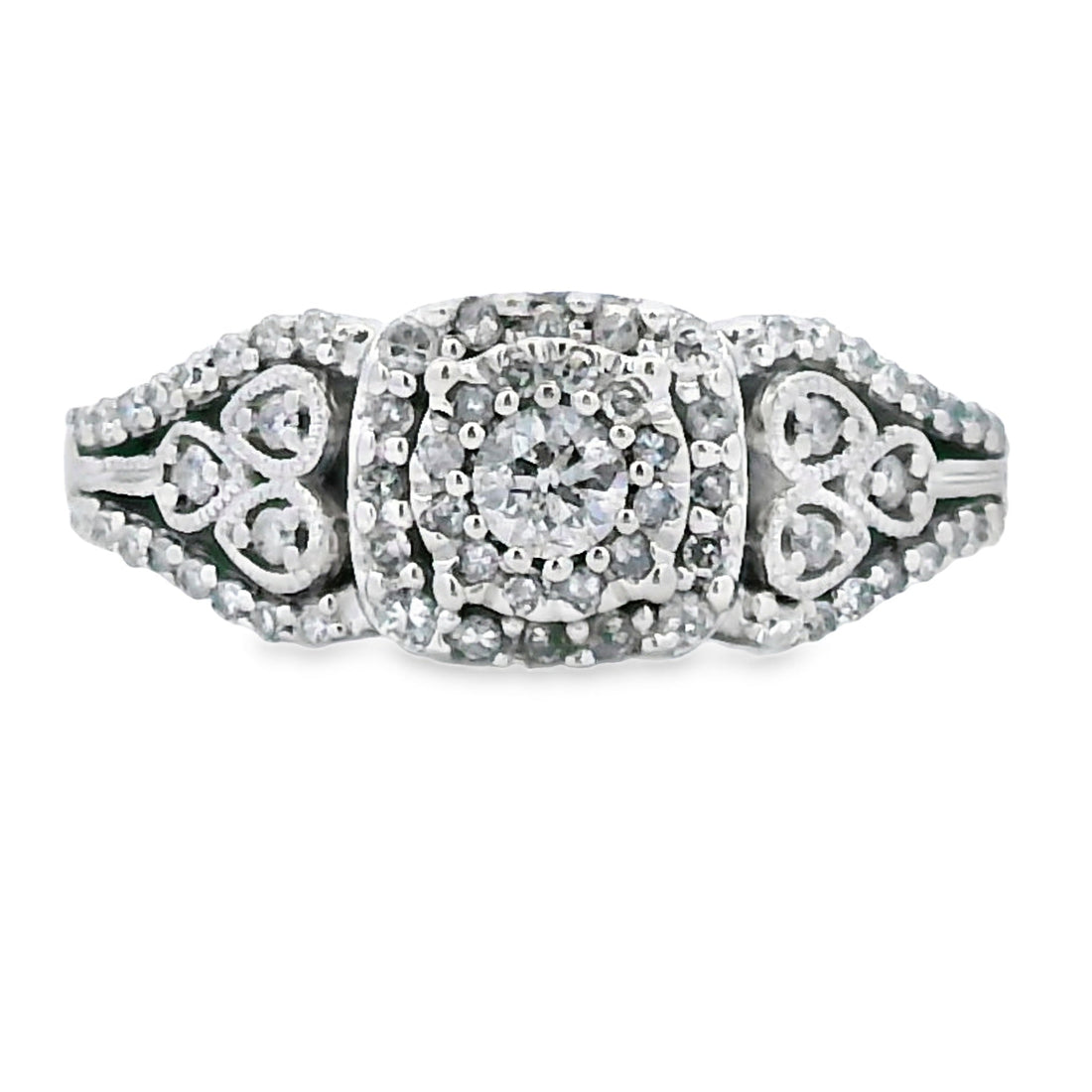 Genuine .50ct Diamond Ring 10KT White Gold by Bids.com