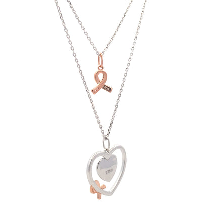 .02ct Diamond Heart Love Pendant Sterling Silver by Bids.com