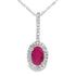 .61ct Ruby Diamond Fashion Pendants 10KT White Gold by Bids.com