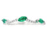 Emerald Diamond stackable band set 14KT White Gold by Bids.com