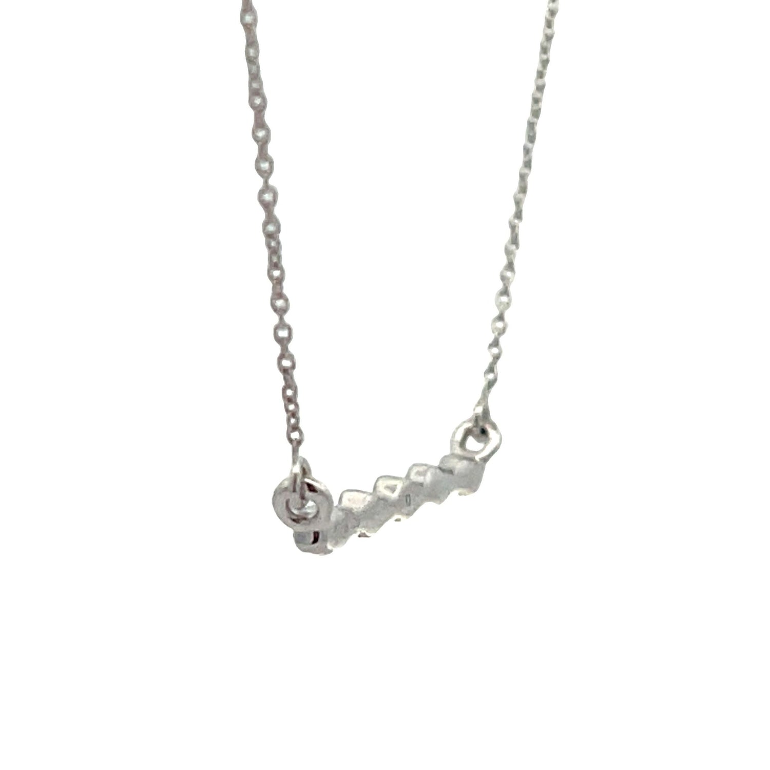 Genuine .05ct Diamond Fashion Pendants 14KT White Gold by Bids.com