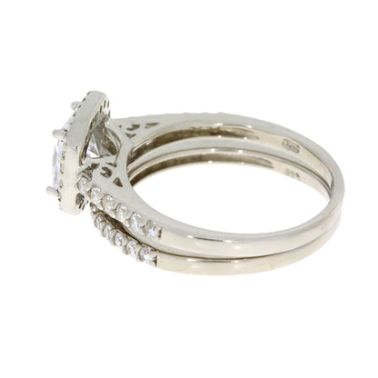Natural Cubic Zirconia CZ SS Bridal Sterling Silver by Bids.com