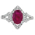 Natural 1.26ct Ruby Diamond Ring 14KT White Gold by Bids.com