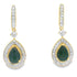 .84ct Onyx Diamond Dangle Earrings 10KT Yellow Gold by Bids.com