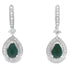 .84ct Onyx Diamond Dangle Earrings 10KT White Gold by Bids.com