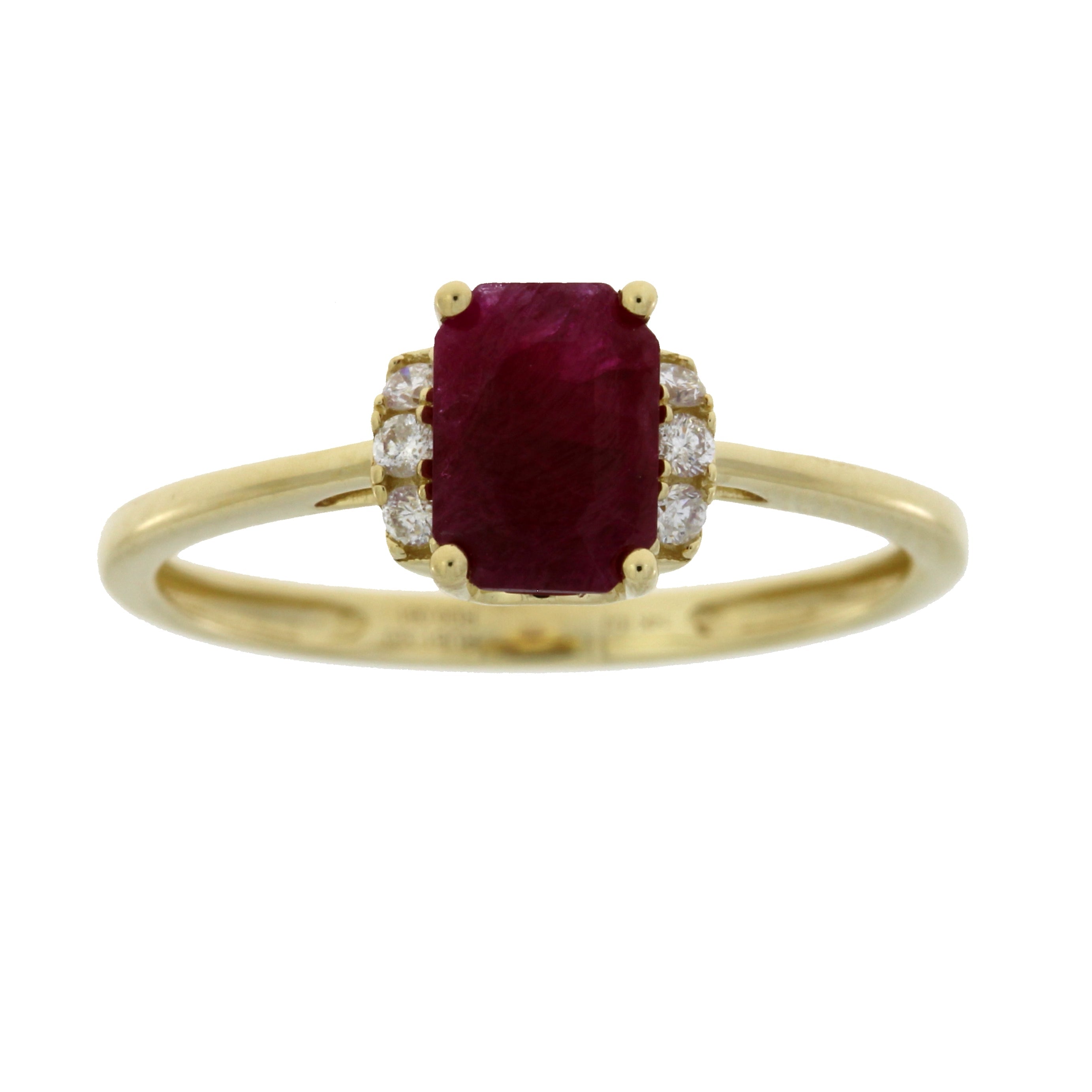 Natural 1.38ct Ruby Diamond Ring 14KT Yellow Gold by Bids.com