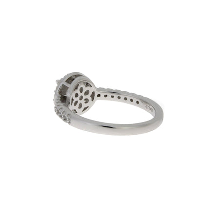 Natural Cubic Zirconium Ring Sterling Silver by Bids.com