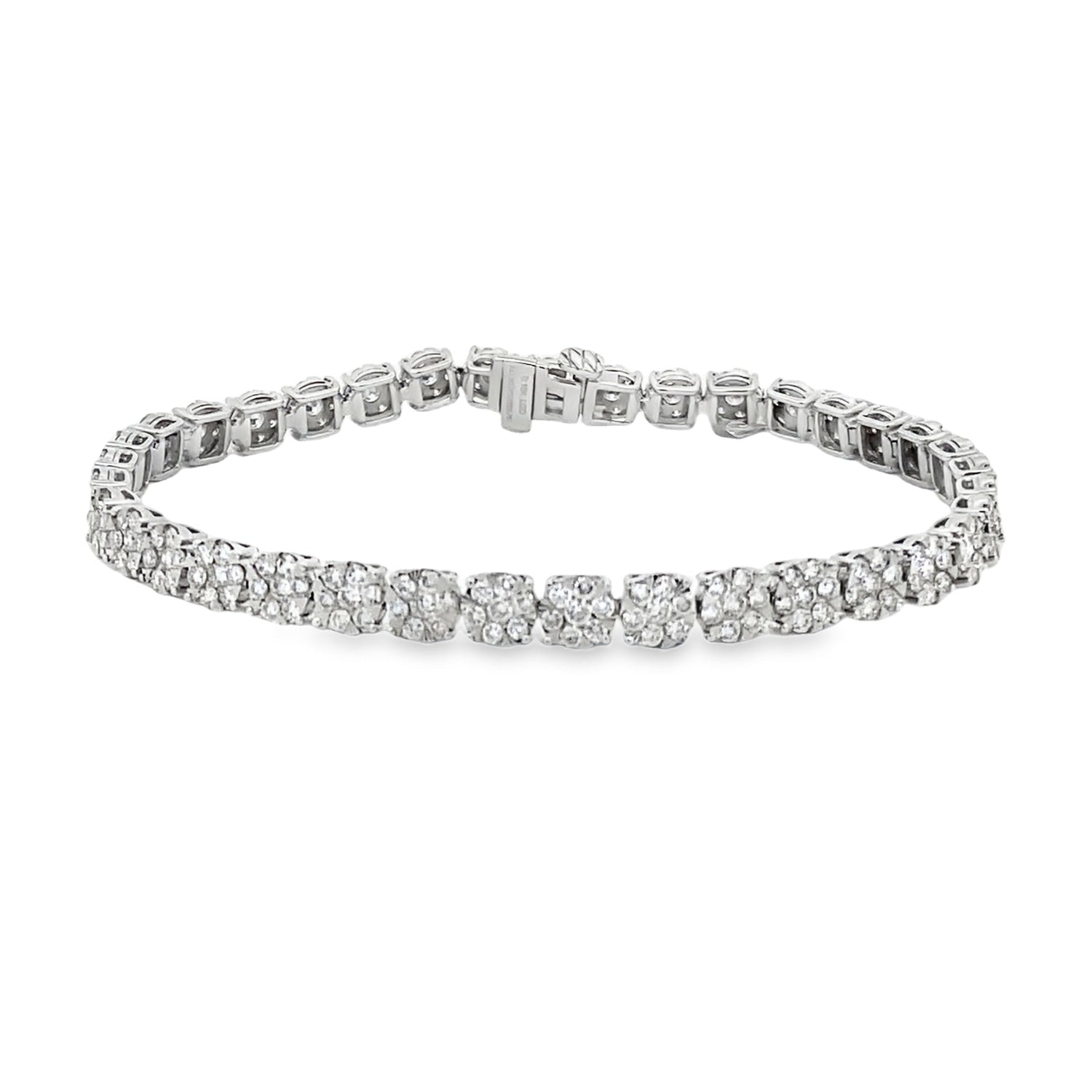 Lab Grown Diamond Tennis Bracelet 10KT White Gold by Bids.com