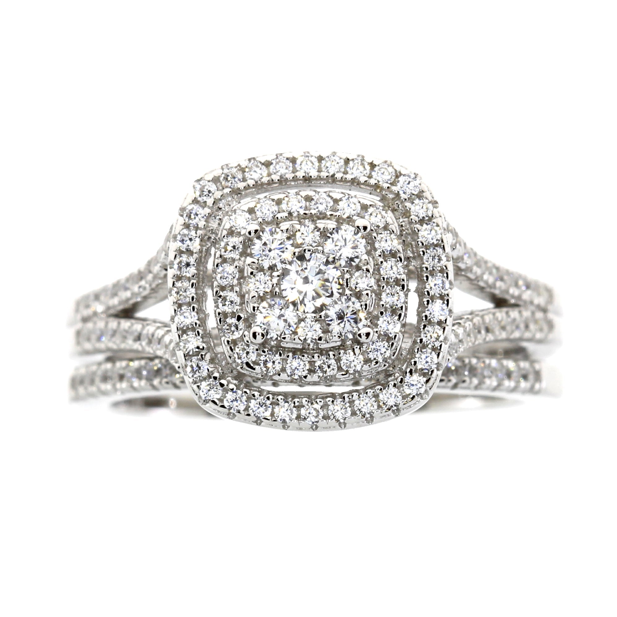 Genuine Cubic Zirconium CZ SS Bridal Sterling Silver by Bids.com