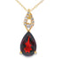 1.38ct Garnet Diamond Fashion Pendants 10KT Yellow Gold by Bids.com