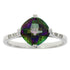 1.25ct Mystic Fire Topaz Diamond Ring 10KT White Gold by Bids.com