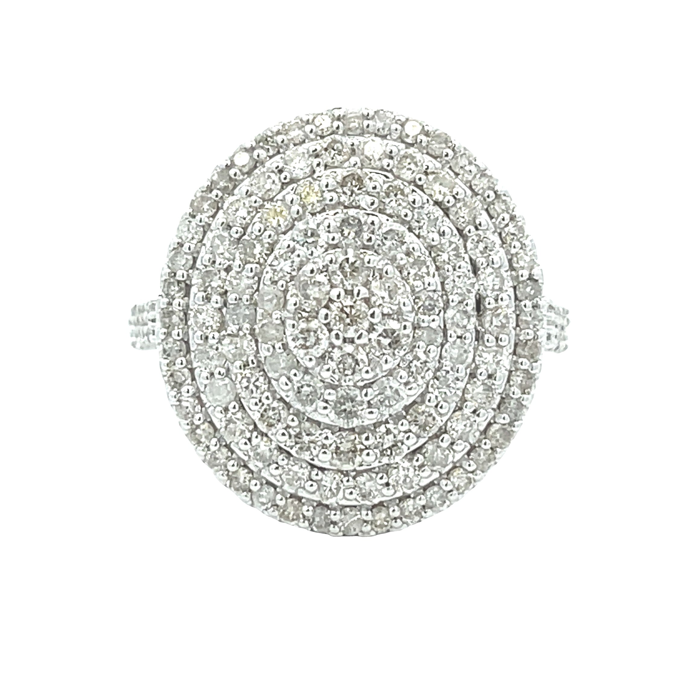 Genuine 1.50ct Diamond Ring 14KT White Gold by Bids.com