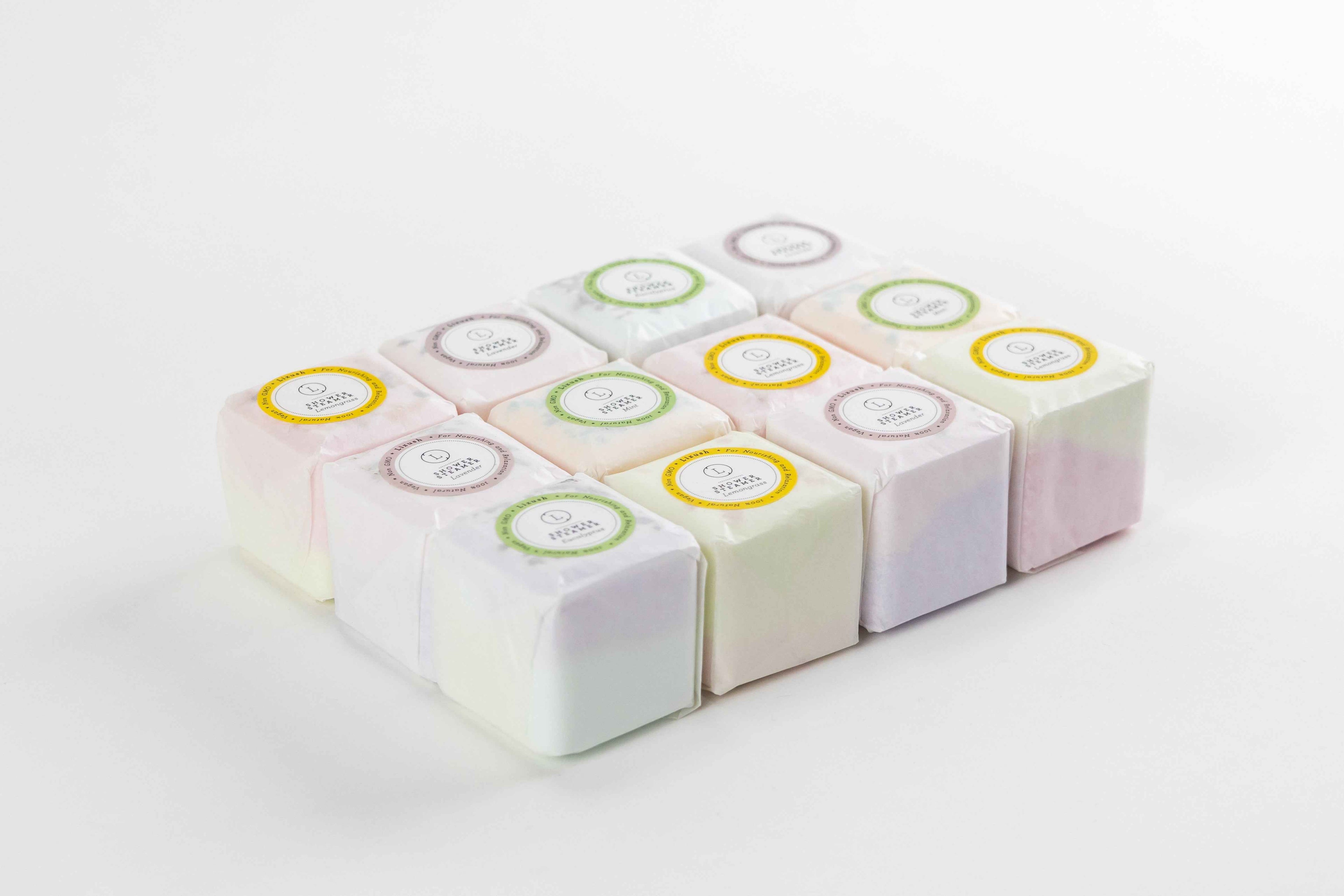 Bulk - 100 Natural Vegan Mix scents shower steamers