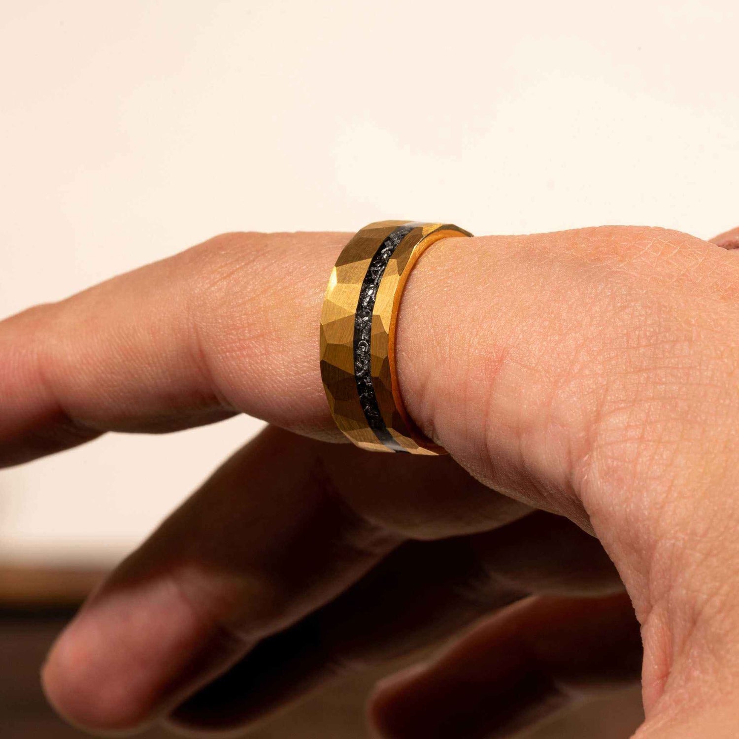 Infinite Meteorite Tungsten Carbide Ring