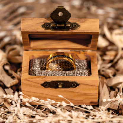 Infinite Meteorite Tungsten Carbide Ring