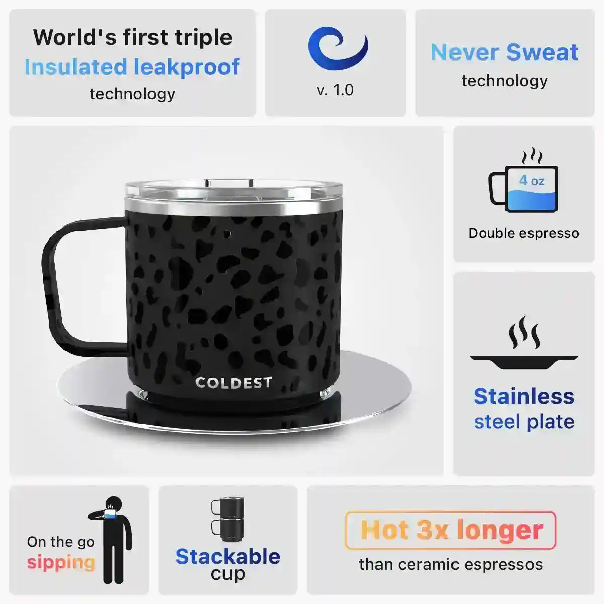 Insulated Espresso Cup by Coldest by Coldest