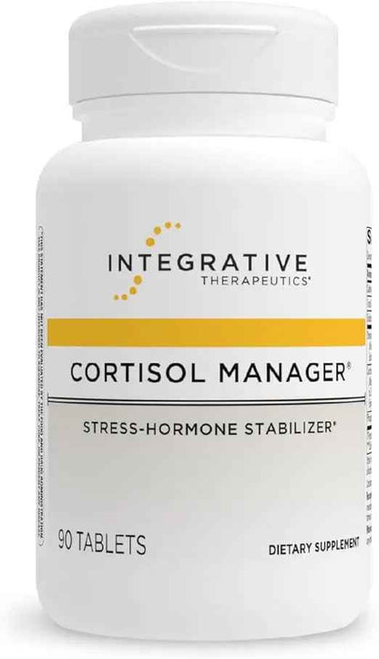Integrative Therapeutics Cortisol Manager - Adrenal Health Support Supplement for Healthy Stress Response* - Vegan, Dairy-Free &amp; Gluten-Free - 90 Capsules (45 Servings)