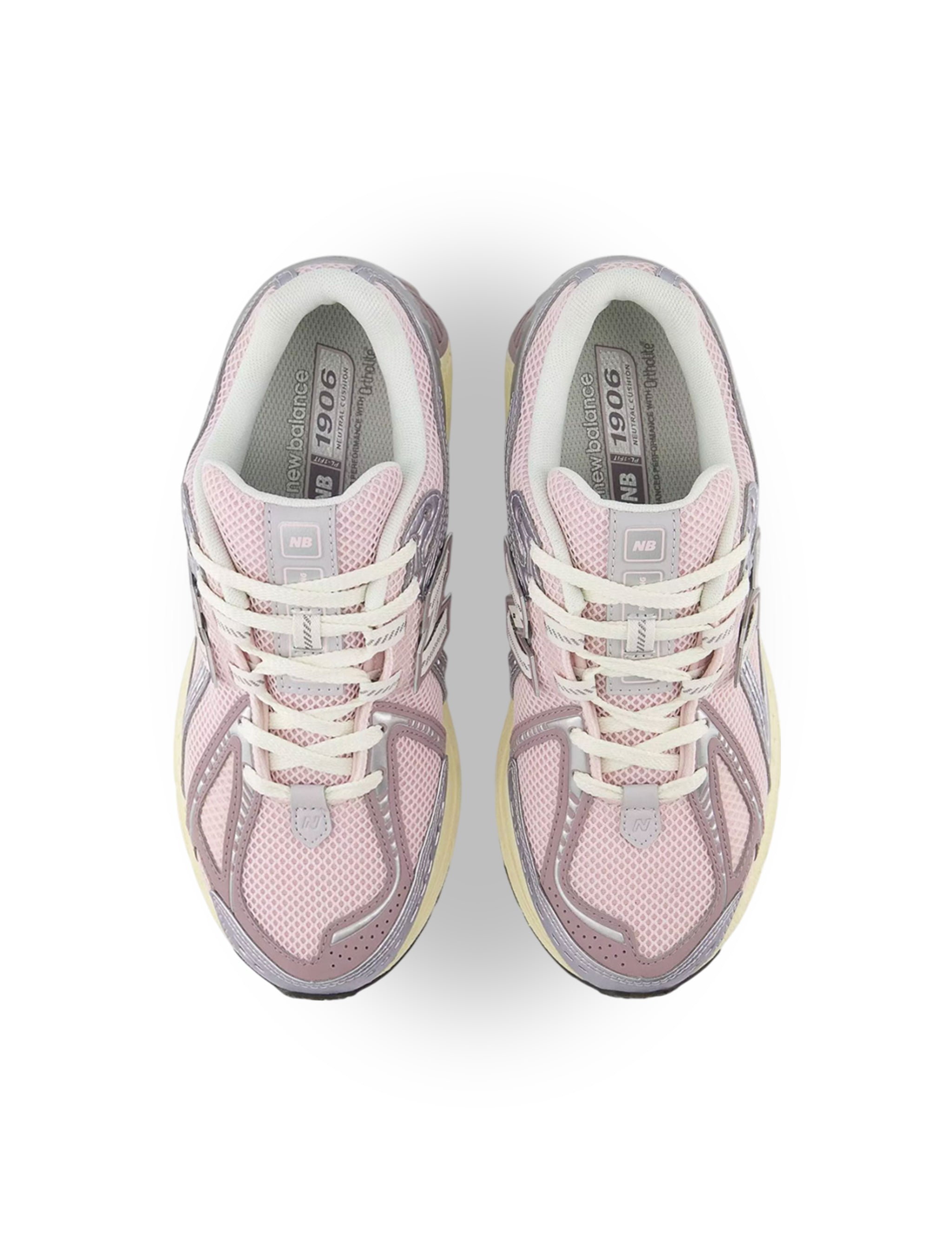 New Balance Womens 1906 Sneakers - Silver/Pink by Denim Exchange
