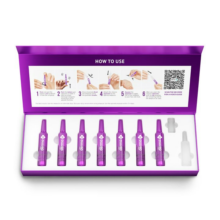 The Derma Co 15% Vitamin C Intense Brightening Ampoule Kit