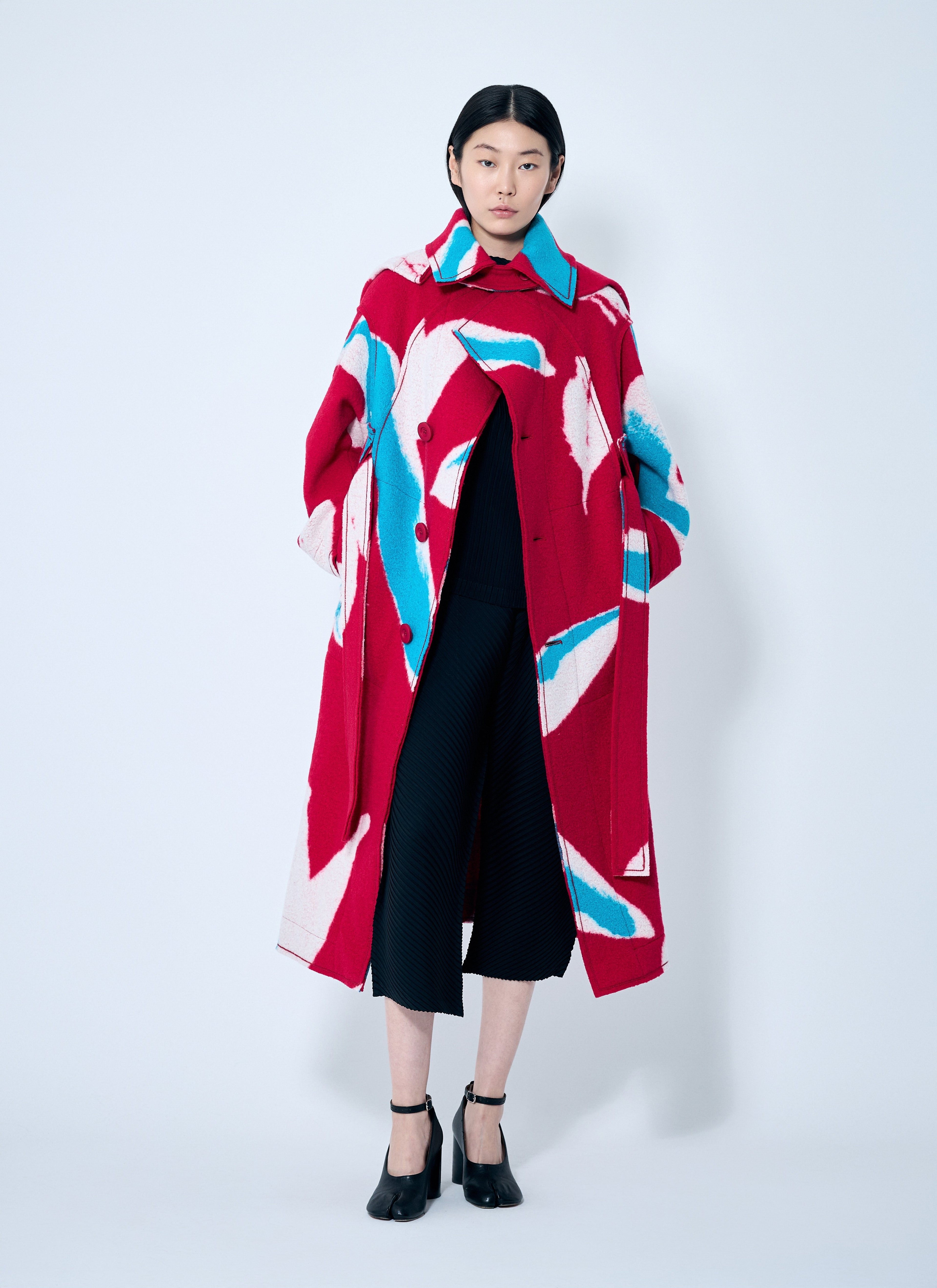 Issey Miyake Women Vigor Long Coat by Luosophy