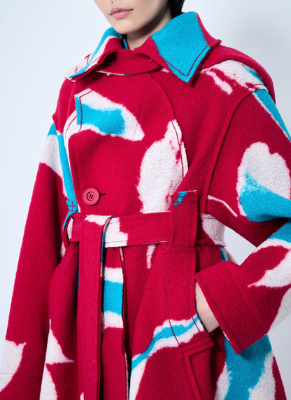Issey Miyake Women Vigor Long Coat by Luosophy