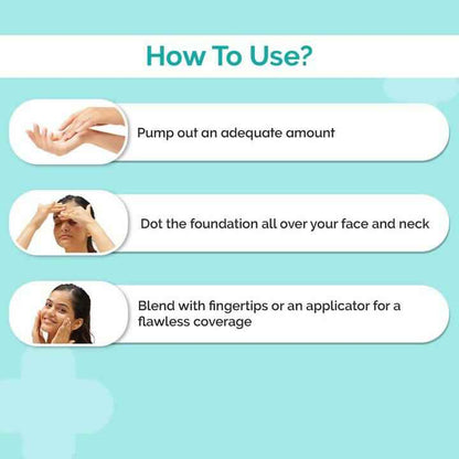 The Derma Co 2% Niacinamide High Coverage Foundation-03 Natural - Limited Time Offer