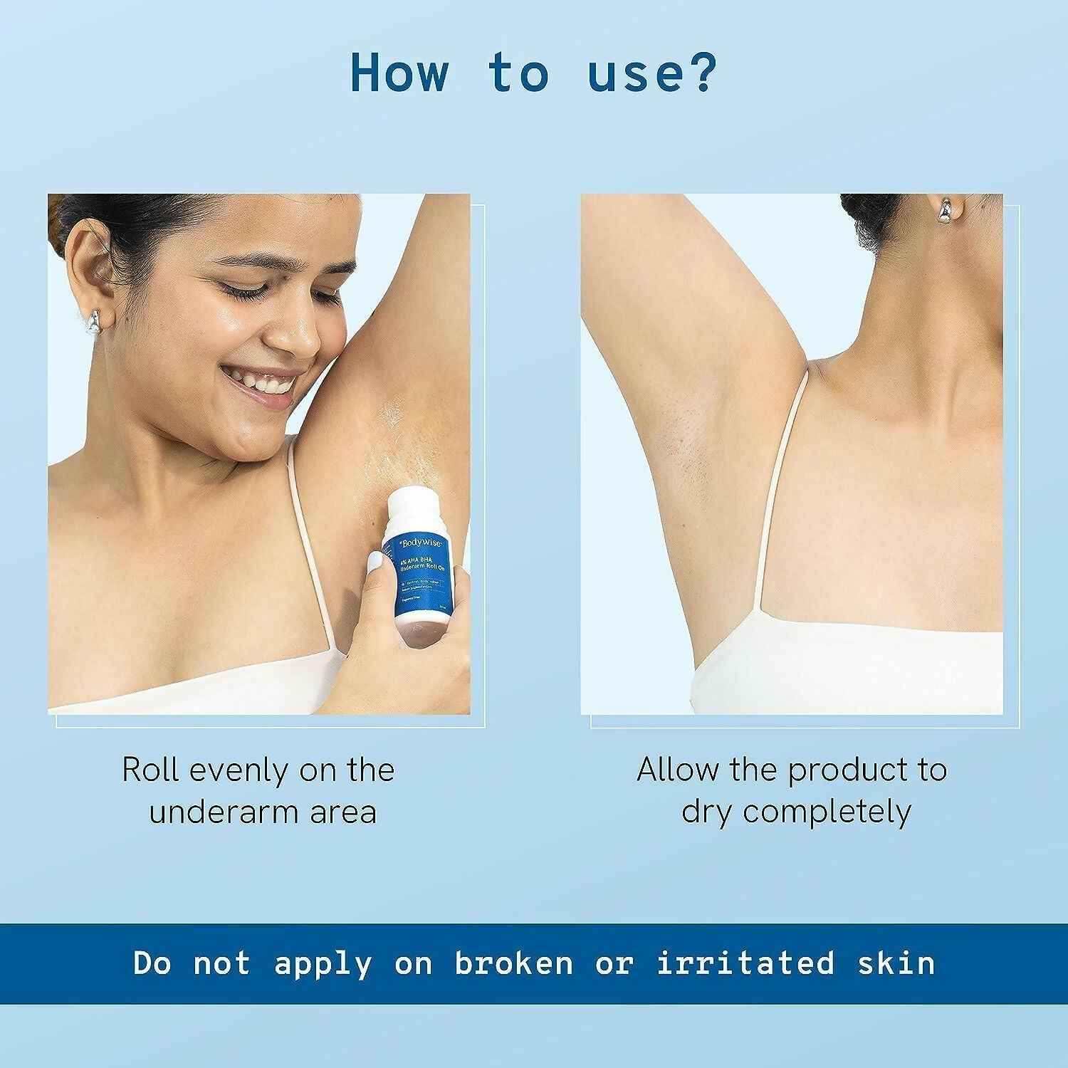 BeBodywise 4% AHA BHA Underarm Roll On For Reduce Pigmentation - Flora Fragrance