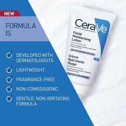 Cerave PM Facial Moisturising Lotion for Normal to Dry Skin