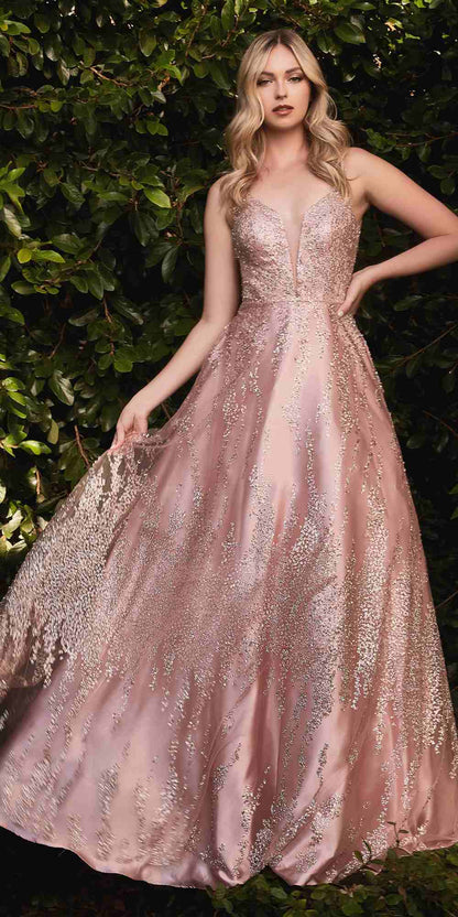 Cinderella Divine J819 Glitter A-Line Ball Gown by DiscountDressShop